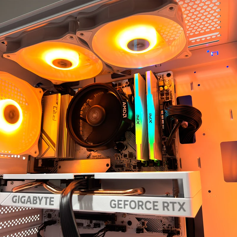 Alpha Airone 100 Mesh White Desktop Gaming PC | AMD Ryzen 5 5600 | 16GB RAM | 512GB SSD | RTX 4060 | Windows 11 Pro