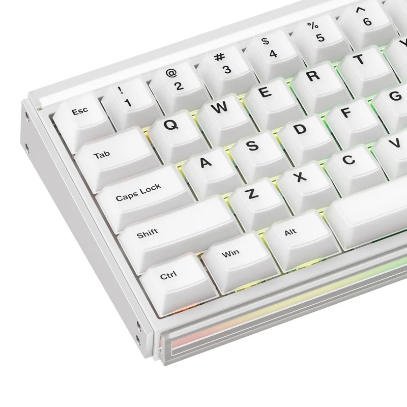 Akko Ray68 RGB Wired Mechanical Keyboard (Misty White) (Akko AstroAim Magnetic Switch) (101-RA68B-001)