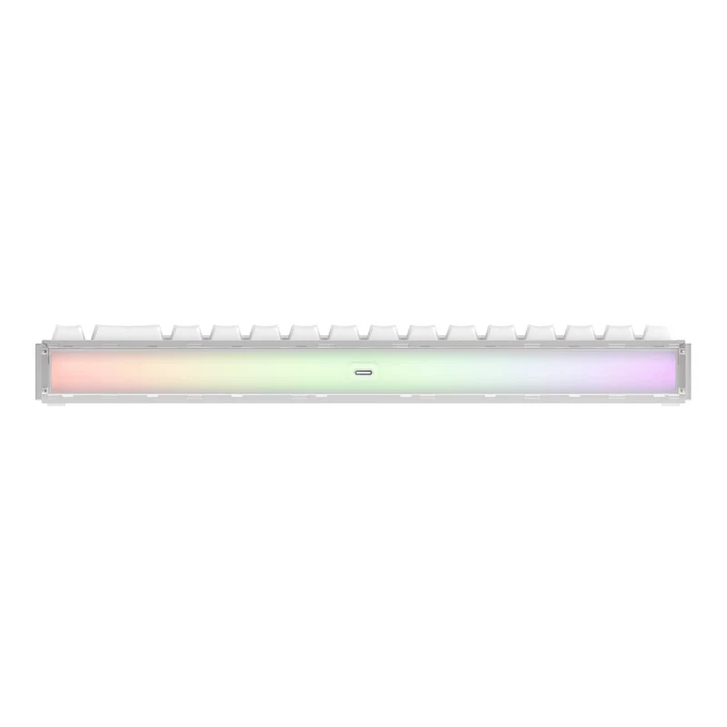 Akko Ray68 RGB Wired Mechanical Keyboard (Misty White) (Akko AstroAim Magnetic Switch) (101-RA68B-001)