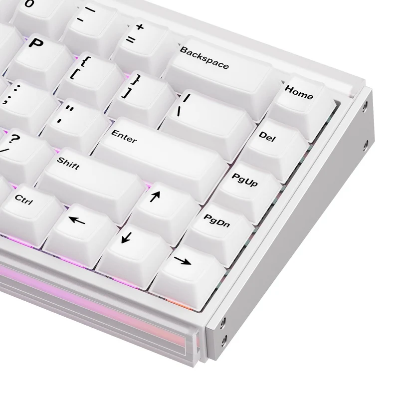Akko Ray68 RGB Wired Mechanical Keyboard (Misty White) (Akko AstroAim Magnetic Switch) (101-RA68B-001)