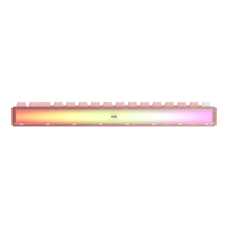 Akko Ray68 RGB Wired Mechanical Keyboard (Misty Pink & White) (Akko AstroAim Magnetic Switch) (101-RA68B-002)