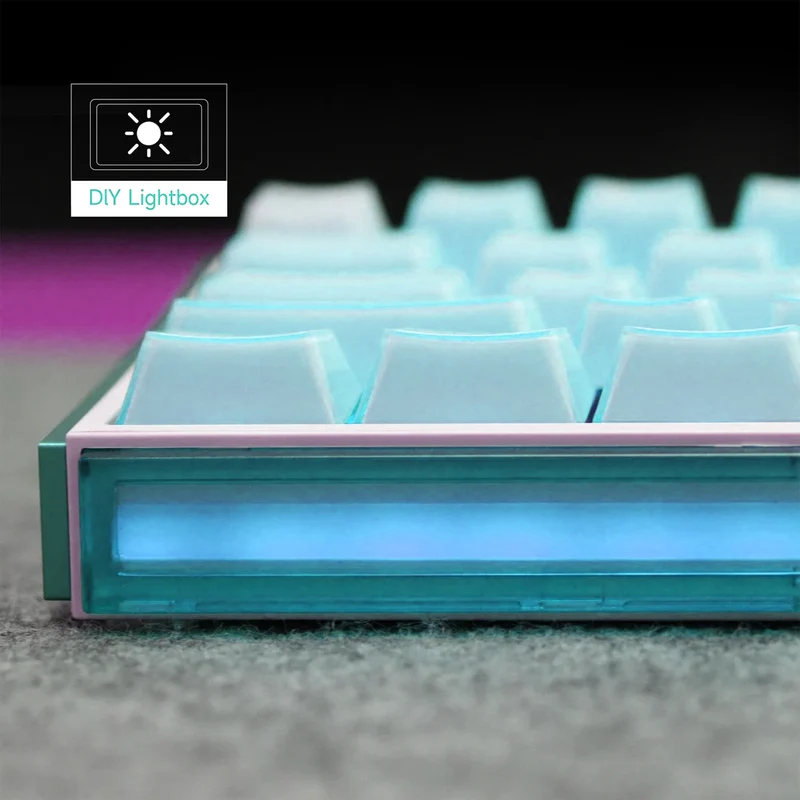 Akko Ray68 RGB Wired Mechanical Keyboard (Misty Blue) (Akko AstroAim Magnetic Switch) (101-RA68B-005)