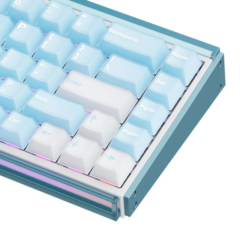 Akko Ray68 RGB Wired Mechanical Keyboard (Misty Blue) (Akko AstroAim Magnetic Switch) (101-RA68B-005)