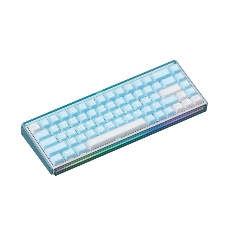Akko Ray68 RGB Wired Mechanical Keyboard (Misty Blue) (Akko AstroAim Magnetic Switch) (101-RA68B-005)
