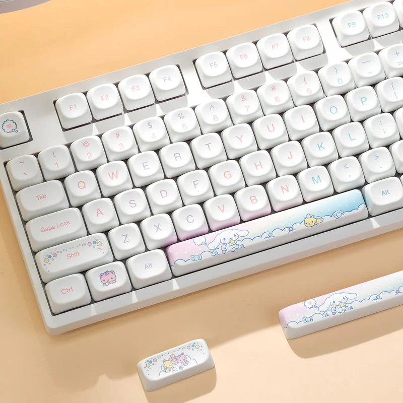 Akko Cinnamoroll 3108 V3 Wired Mechanical Keyboard (Akko Frost Pink Switch)