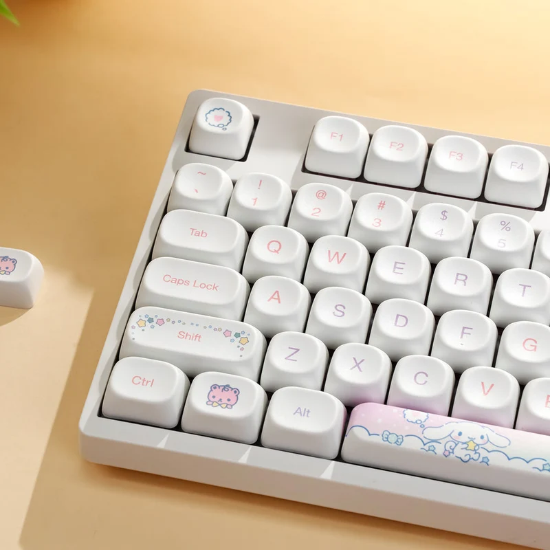 Akko Cinnamoroll 3108 V3 Wired Mechanical Keyboard (Akko Frost Pink Switch)