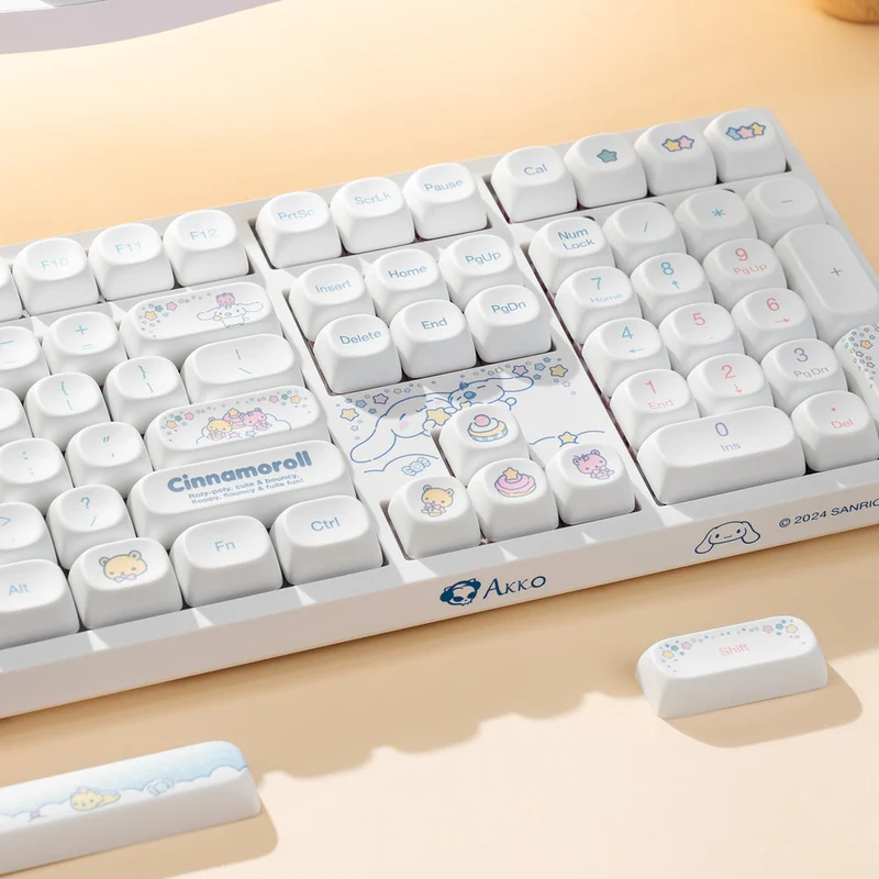 Akko Cinnamoroll 3108 V3 Wired Mechanical Keyboard (Akko Frost Pink Switch)
