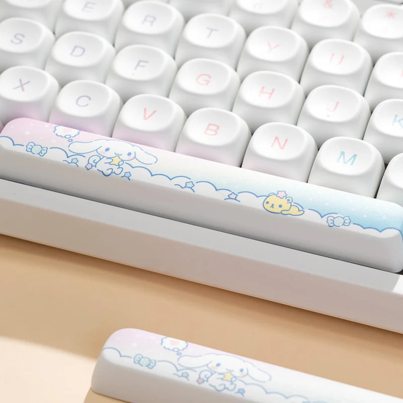 Akko Cinnamoroll 3108 V3 Wired Mechanical Keyboard (Akko Frost Pink Switch)