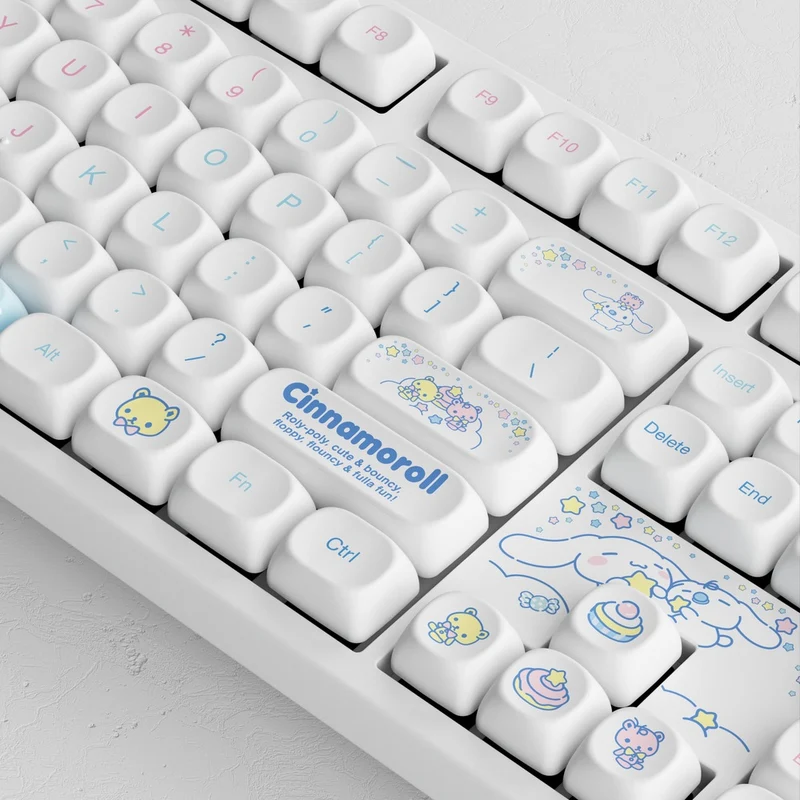 Akko Cinnamoroll 3108 V3 Wired Mechanical Keyboard (Akko Frost Pink Switch)