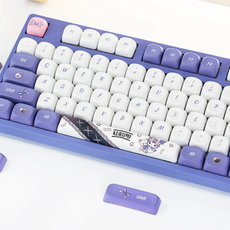 Akko Kuromi 3108 V3 Wired Mechanical Keyboard (Akko Frost Pink Switch)