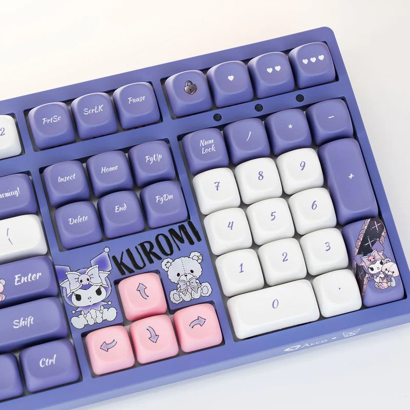 Akko Kuromi 3108 V3 Wired Mechanical Keyboard (Akko Frost Pink Switch)