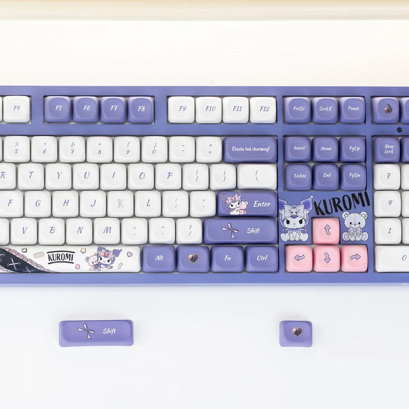 Akko Kuromi 3108 V3 Wired Mechanical Keyboard (Akko Frost Pink Switch)
