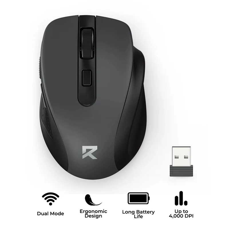 Redragon BM-4091G PRO Dual-Mode Office Mouse (Grey)