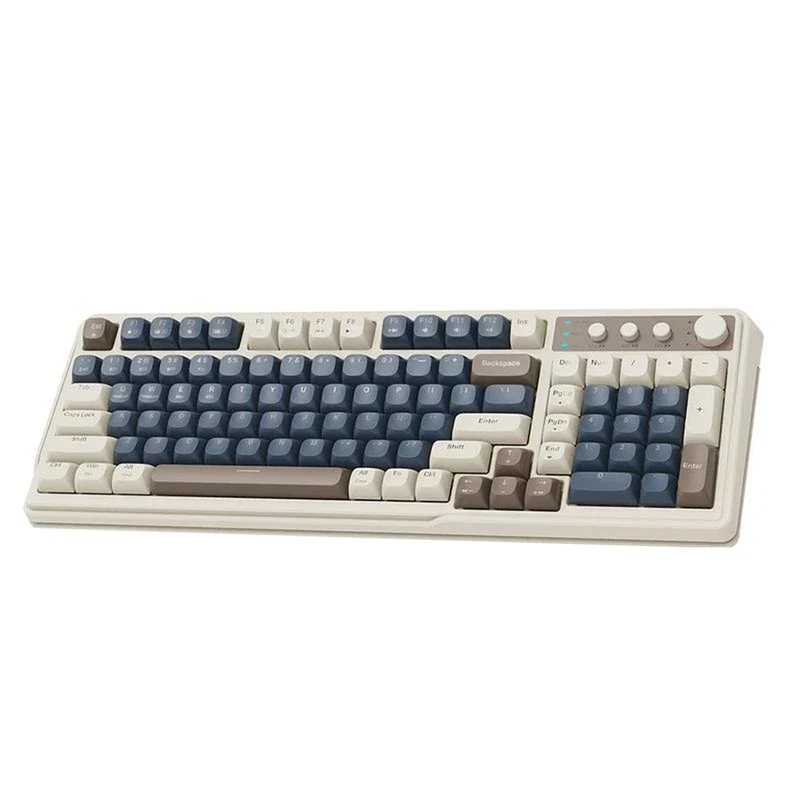Lecoo C99 Tri-mode Membrane Silicone Keyboard (Blue/Grey)