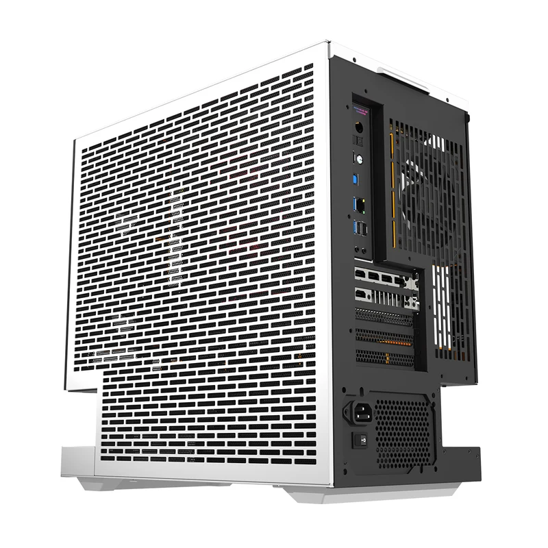 DarkFlash Floatron F1 B&W Combo M-ATX PC Case Tempered Glass Panel