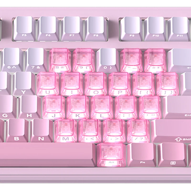 Ajazz MK87 RGB 87 Keys Hot-Swappable Mechanical Keyboard (Gradient Pink) (Litchi Switch)