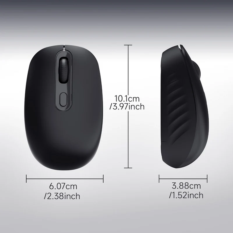 Nacodex x Ajazz NJ04 Wireless 2.4G Single-mode Lightweight Mouse (Black)