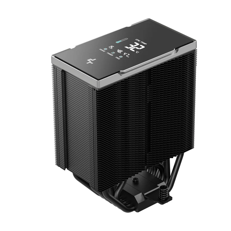 DeepCool AK700 Digital AI Dynamic Adjustment CPU Cooler with Digital Display (Black, White)