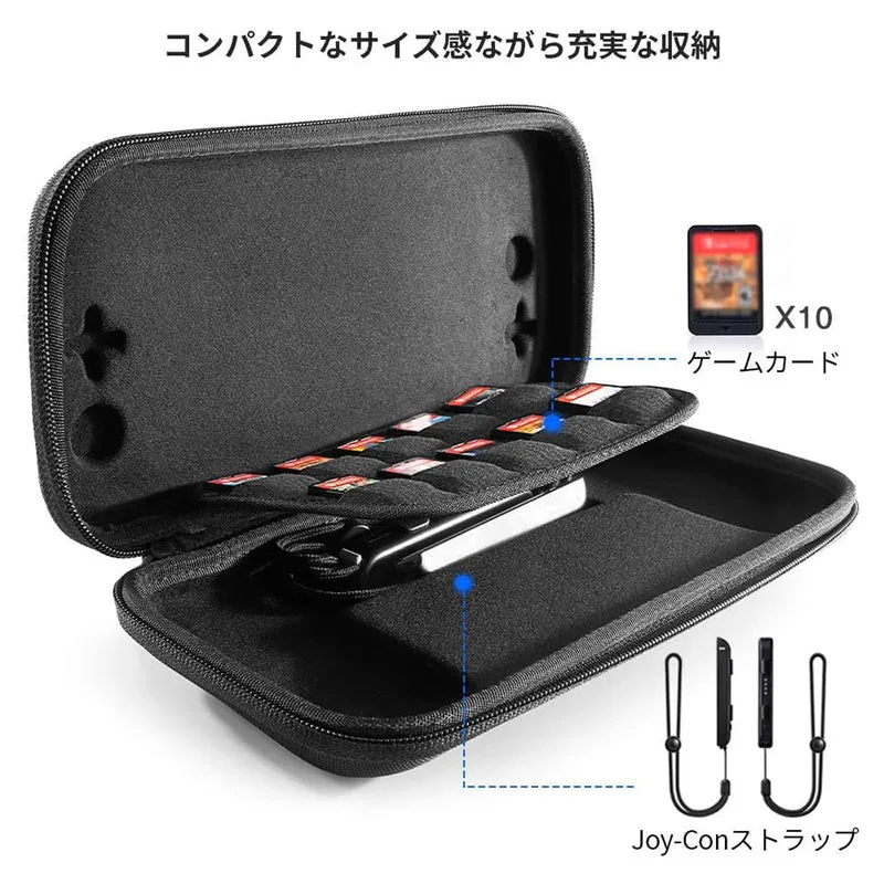 NSW TOMTOC TRAVEL CASE COMBO SET DESIGNED FOR N-SWITCH (BLACK) (A05-008D)
