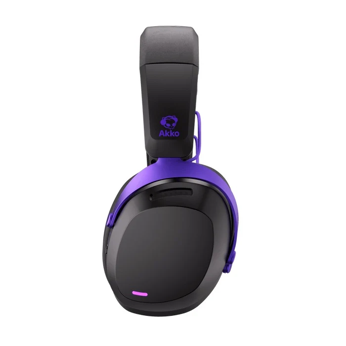 Akko GH300 Tri-Mode Gaming Headset with Microphone (Black, White)