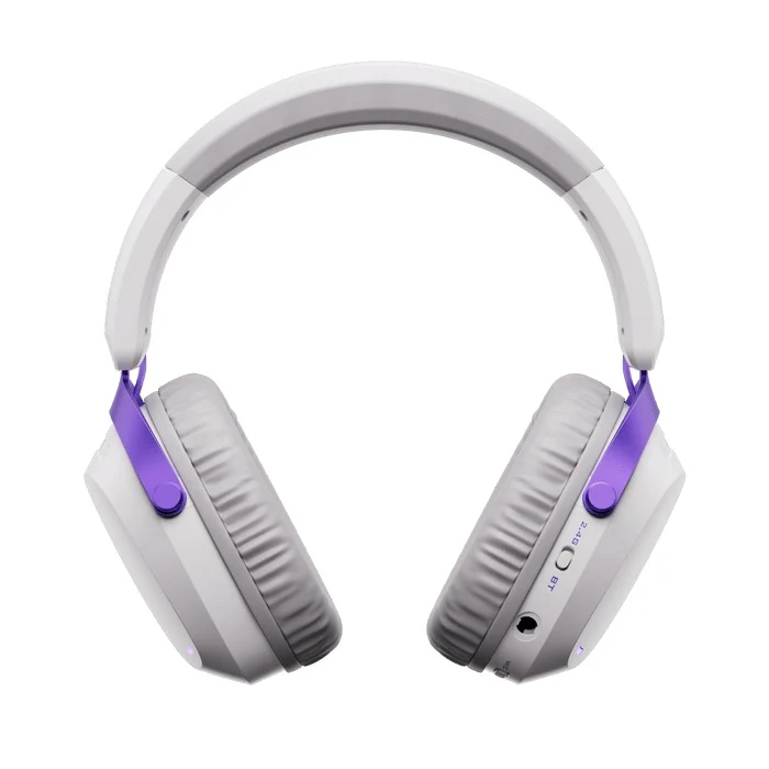 Akko GH300 Tri-Mode Gaming Headset with Microphone (Black, White)