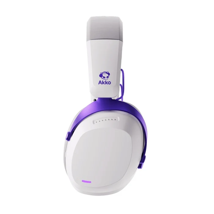 Akko GH300 Tri-Mode Gaming Headset with Microphone (Black, White)