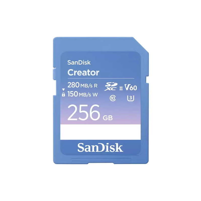 Sandisk Creator 256GB UHS-II 280MB/s Read/150MB/s Write microSD Card with Adapter