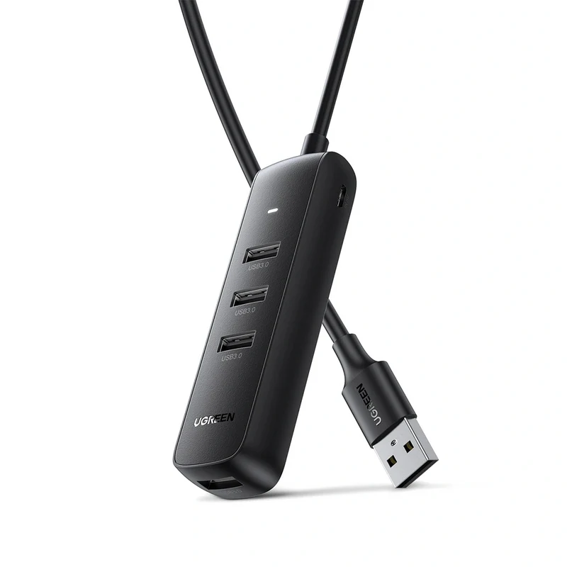 Ugreen 4-Port USB 3.0 Hub - 0.25m (Black) (CM416/10915)