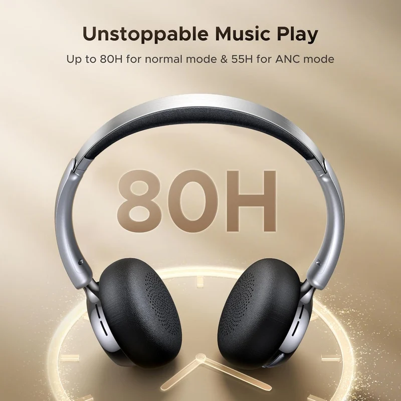 Ugreen Studio Plus Active Noise-Cancelling Headphones (Silvery Brown, Silvery Black, Silvery White) (HP207/75629, HP207/75630, HP207/75631)