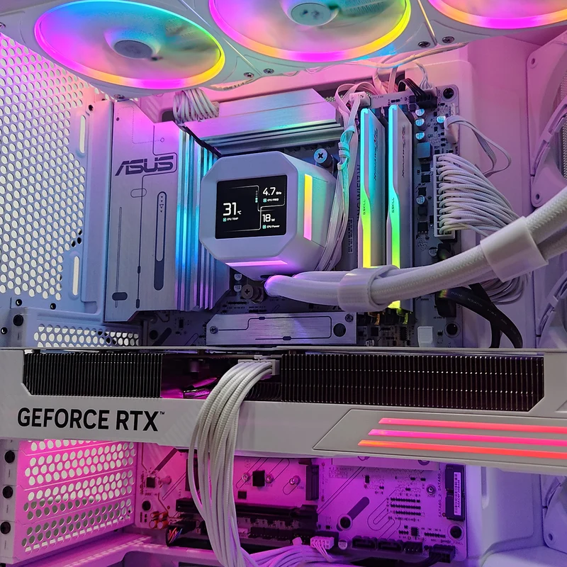 Ultra H6 Flow White Desktop Gaming PC | AMD Ryzen 7 9800X3D | 32GB RAM | 1TB SSD | RTX 5070 | Windows 11 Pro