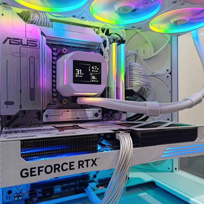 Ultra H6 Flow White Desktop Gaming PC | AMD Ryzen 7 9800X3D | 32GB RAM | 1TB SSD | RTX 5070 | Windows 11 Pro