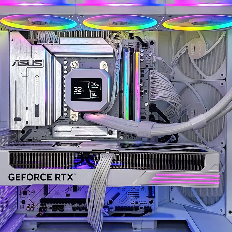 Ultra H6 Flow White Desktop Gaming PC | AMD Ryzen 7 9800X3D | 32GB RAM | 1TB SSD | RTX 5070 | Windows 11 Pro
