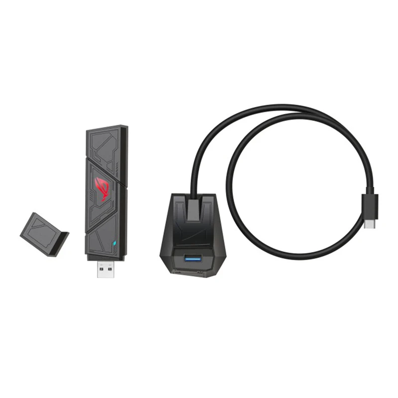 ASUS ROG USB-BE92 Tri-Band BE6500 WiFi 7 Plug & Play USB Adapter