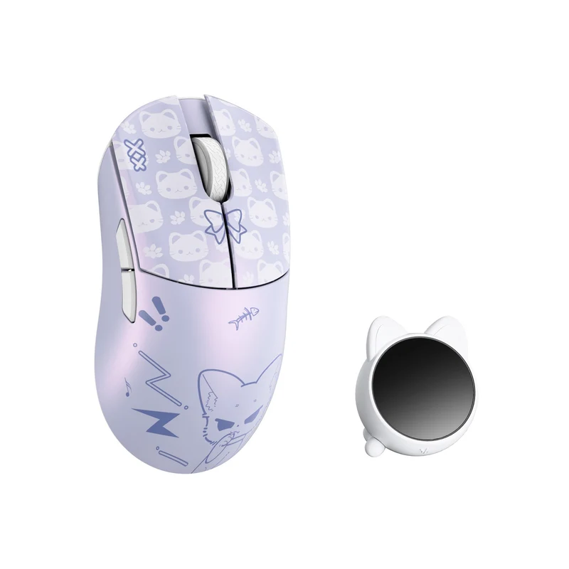 WLMouse HUAN Stainless Magnesium Alloy Gaming Mouse (Silver, Black, White, Purple, Nekko, Red Magic, Celadon, Pinkko, Saku)