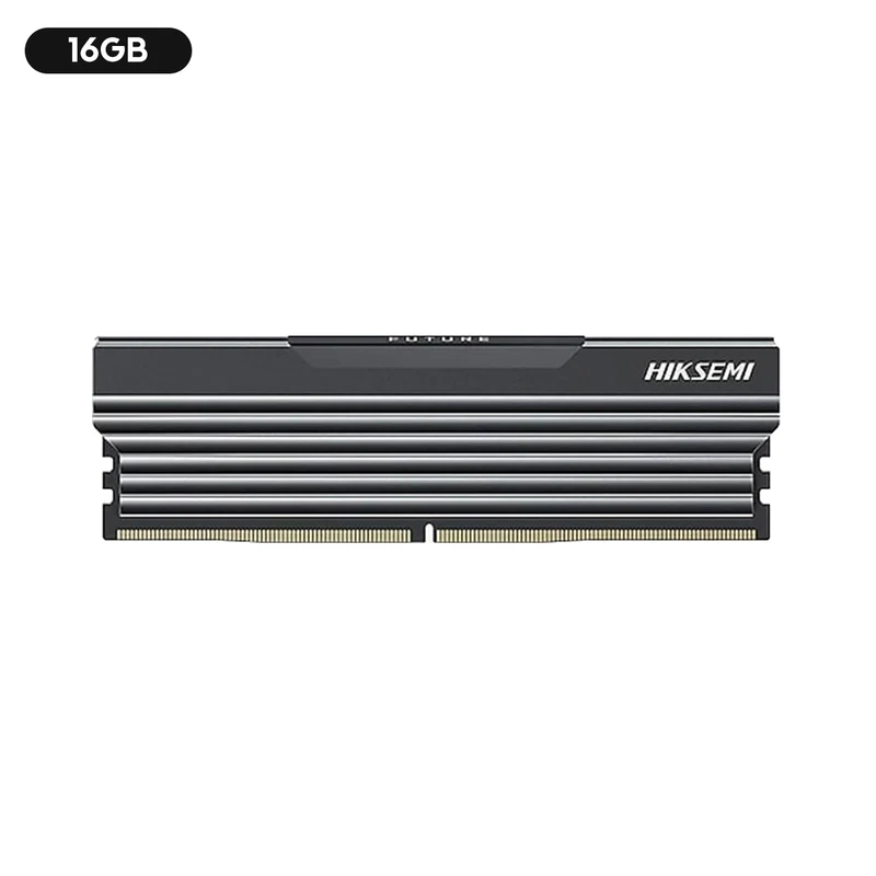 Hiksemi Future Non-RGB Single DDR4 3200MHz U10 UDIMM Gaming Memory With Heatsink (Black) (8GB, 16GB)