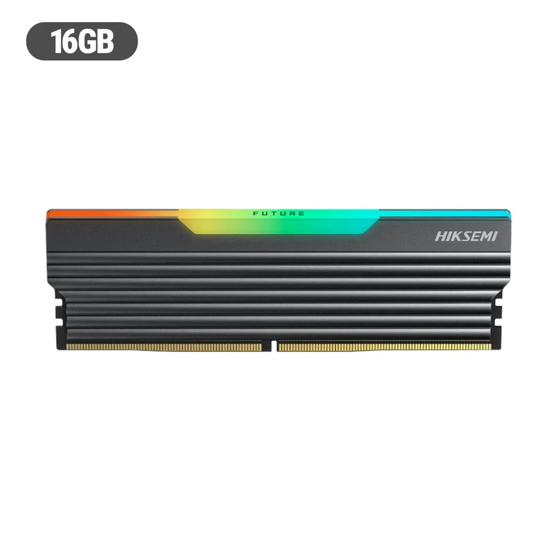 Hiksemi Future RGB Single 16GB 6000MHz DDR5 UDIMM Gaming Memory with Heatsink (Black) (HSC516U60C4 16G)