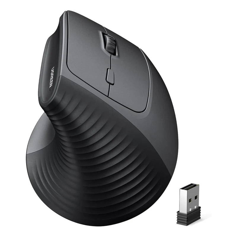 Ugreen 4000DPI Wireless Vertical Mouse (Black) (M571/55916)