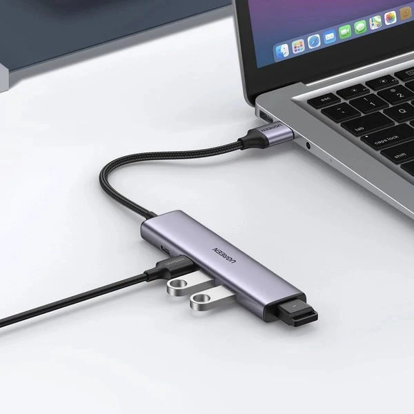 Ugreen 4-Port USB 3.0 Hub (Grey) (CM473/20805)