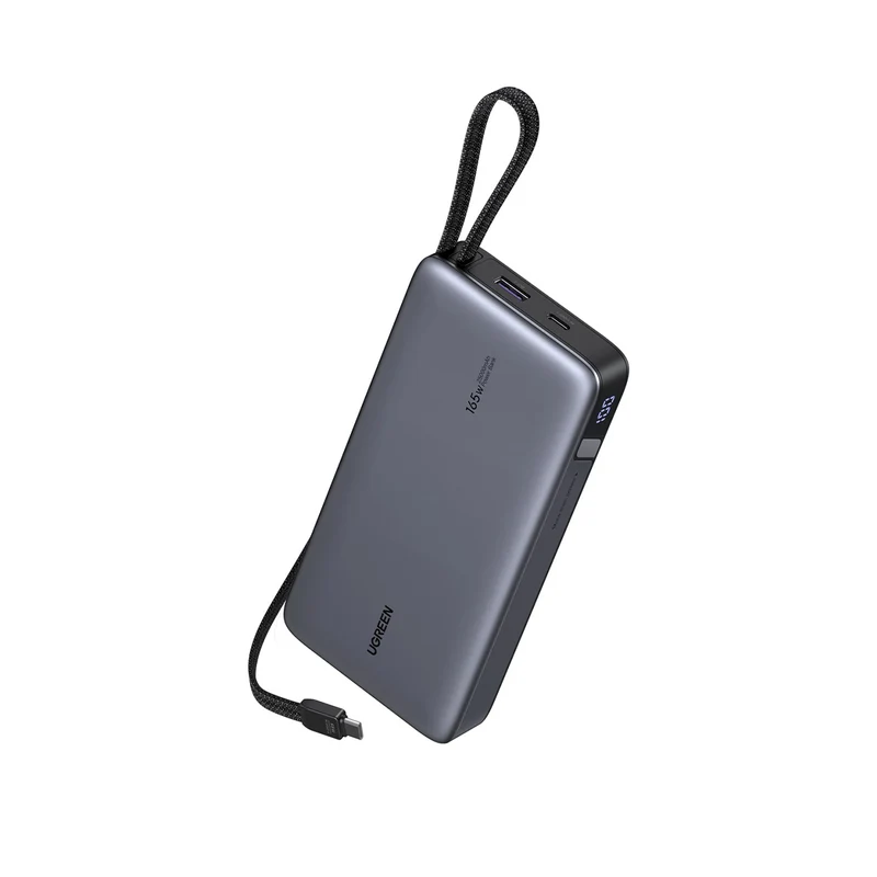 Ugreen 25000mAh 165W Power Bank with Built-in Cable (Space Grey) (PB552/55995B)