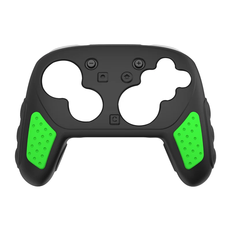 IINE Silicone Cover for Nintendo Switch 2 Pro Controller (Black, Black/Green)