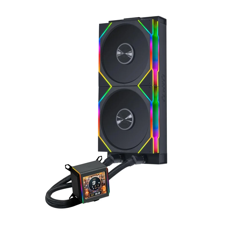 Lian Li Galahad II LCD 280 TL Wireless 2x140mm Closed Loop AIO CPU Cooler (Black, White)