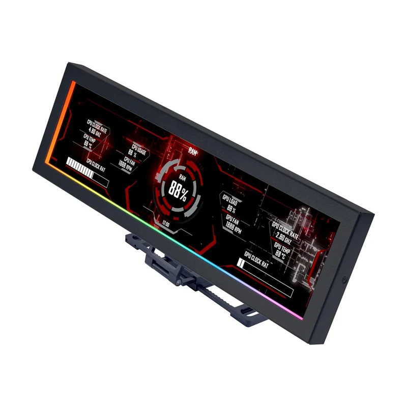 Lian Li SM088X 8.8 1920x480 60Hz 500nits IPS LCD Universal Screen for PC (Black)