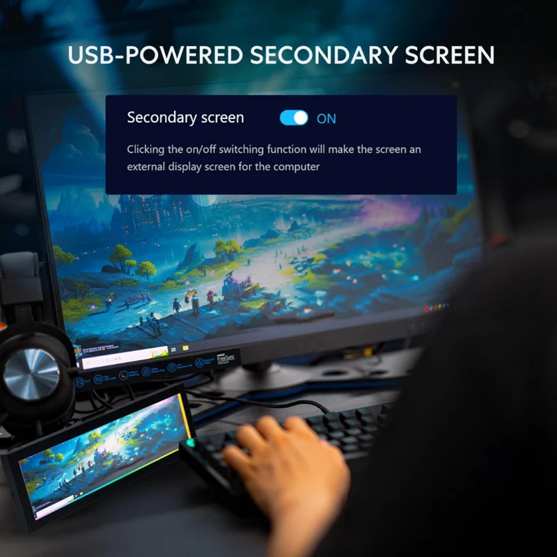 Lian Li SM088X 8.8 1920x480 60Hz 500nits IPS LCD Universal Screen for PC (Black)