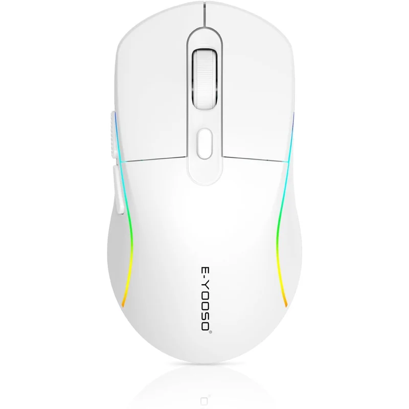 E-Yooso X-53 RGB Tri-Mode Mouse (Black, White)