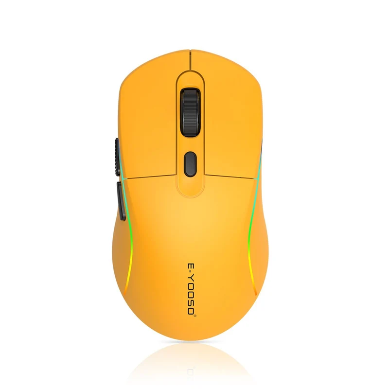 E-Yooso X-53 RGB Wired Mouse (Black, Yellow)
