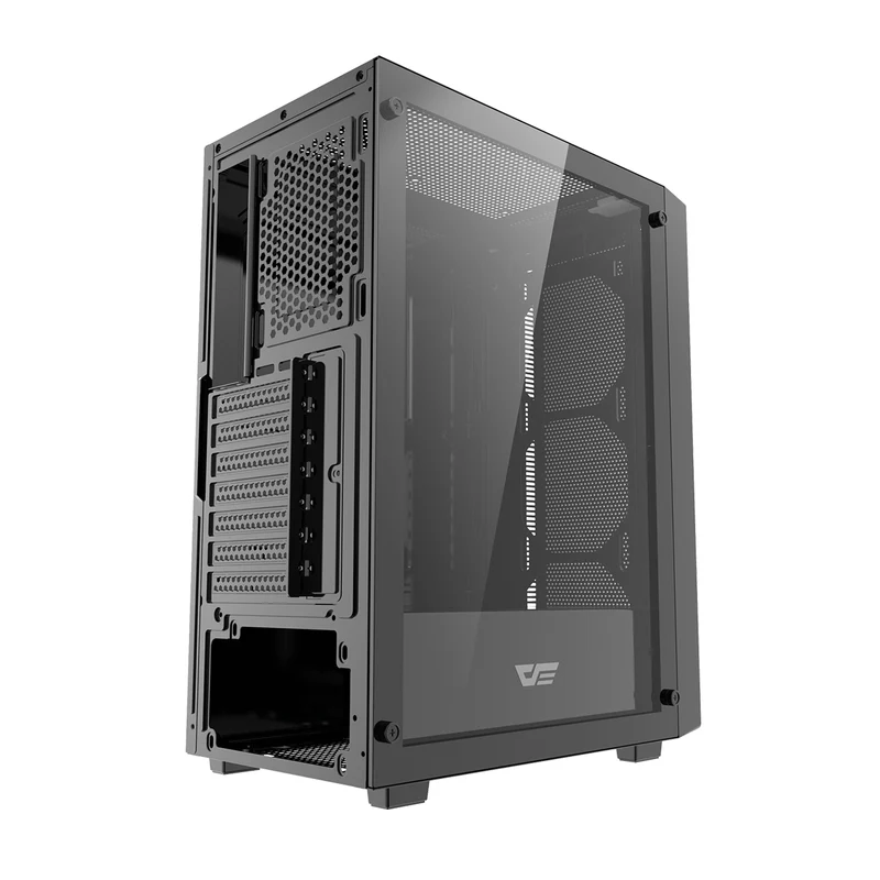 DarkFlash A305 TG Panel Luxury ATX PC Case (Black, White)