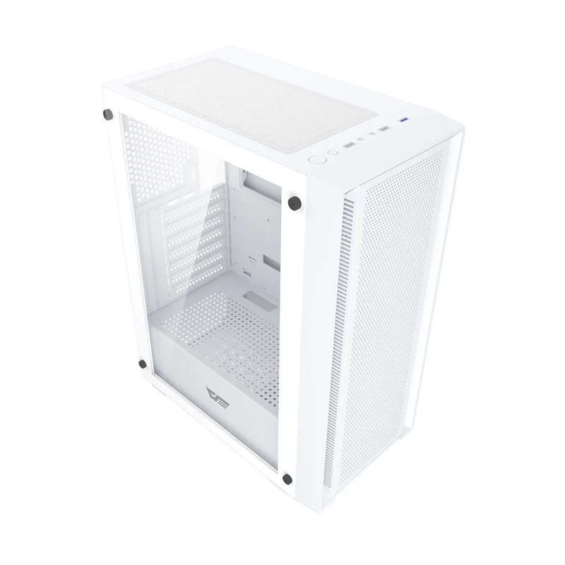 DarkFlash A305 TG Panel Luxury ATX PC Case (Black, White)
