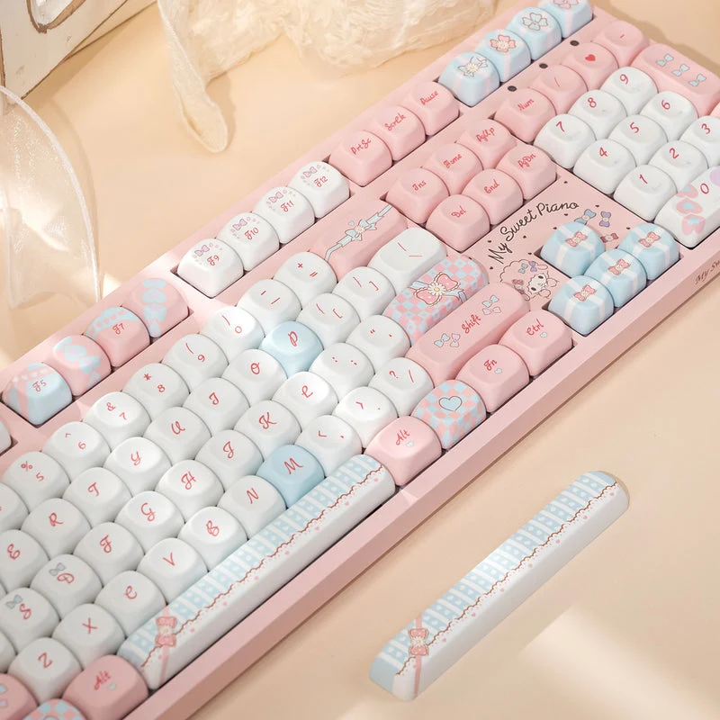 Akko My Sweet Piano 3108 V3 Wired Mechanical Keyboard (Akko Frost Pink Switch)