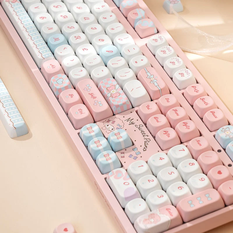 Akko My Sweet Piano 3108 V3 Wired Mechanical Keyboard (Akko Frost Pink Switch)