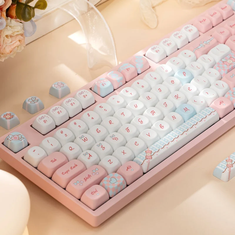 Akko My Sweet Piano 3108 V3 Wired Mechanical Keyboard (Akko Frost Pink Switch)